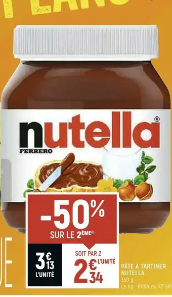 Petit Casino Nutella pâte à tartiner offre
