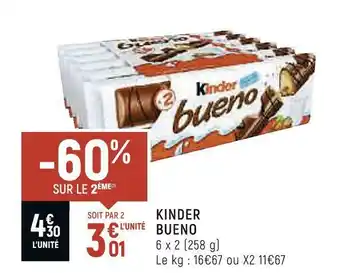 Petit Casino Kinder kinder bueno offre