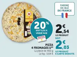 Bi1 Pizza 4 fromages u offre