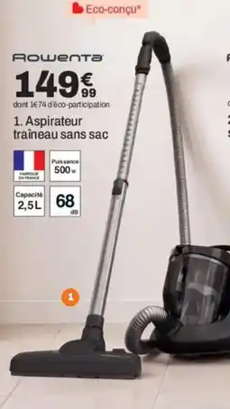 BUT ROWENTA Aspirateur traîneau sans sac offre