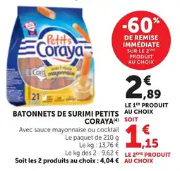 Bi1 Batonnets de surimi petits coraya offre