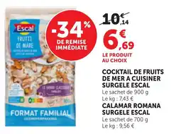 Bi1 Cocktail de fruits de mer a cuisiner surgele escal offre