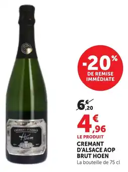 Bi1 Cremant d'alsace aop brut hoen offre
