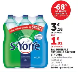Bi1 Eau minerale naturelle gazeuse st yorre offre