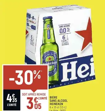 Petit Casino Heineken bière sans alcool offre