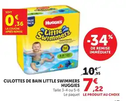 Bi1 Culottes de bain little swimmers huggies offre