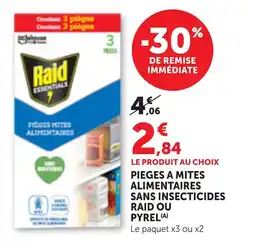 Bi1 Pieges a mites alimentaires sans insecticides raid ou pyrel offre