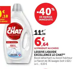 Bi1 Lessive liquide excellence le chat offre