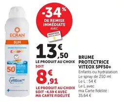 Bi1 Brume protectrice viteox spf50+ offre