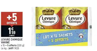 Spar Levure chimique vahiné offre