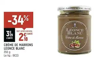 Léonce blanc crème de marrons
