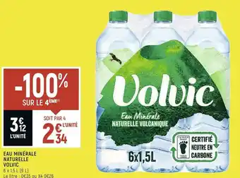 Spar Volvic eau minérale naturelle offre
