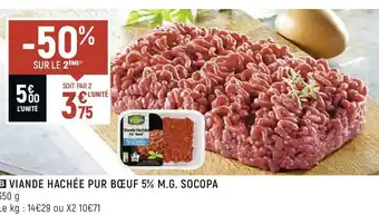 Spar Socopa viande hachée pur bœuf 5% m.g. offre
