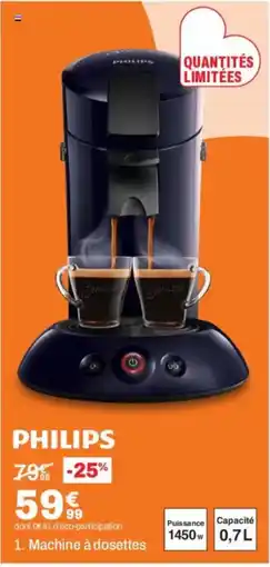 BUT PHILIPS Machine à dosettes offre