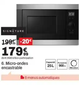 BUT SIGNATURE Micro-ondes encastrable offre