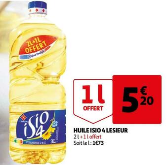 Auchan Lesieur huile isio 4 offre
