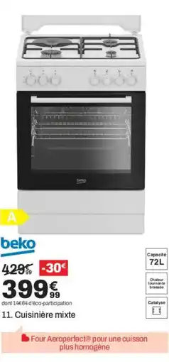 BUT BEKO Cuisinière mixte offre