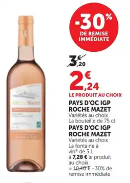 Bi1 Pays d'oc igp roche mazet offre