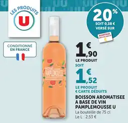 Bi1 Boisson aromatisee a base de vin pamplemousse u offre