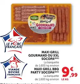 Bi1 Maxi grill gourmand ou xxl socopa offre