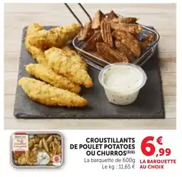 Bi1 Croustillants de poulet potatoes ou churros offre