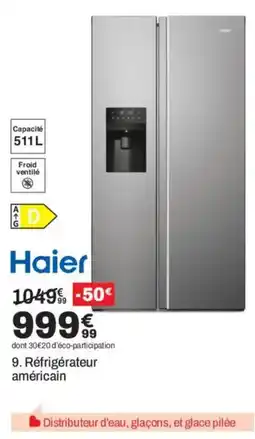 BUT HAIER Réfrigérateur américain offre