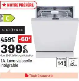 BUT SIGNATURE Lave-vaisselle intégrable offre