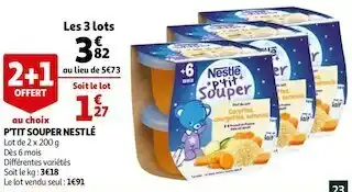 Auchan Nestlé p'tit souper offre