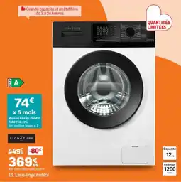BUT SIGNATURE Lave-linge hublot offre