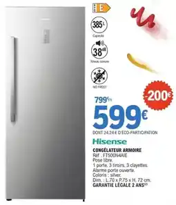 E.Leclerc Hisense - congelateur armoire offre
