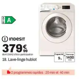 BUT INDESIT Lave-linge hublot offre