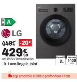 BUT LG Lave-linge hublot offre