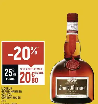 Petit Casino Grand marnier liqueur 40% vol. cordon rouge offre