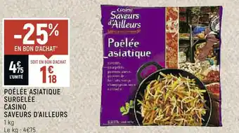 Casino saveurs d’ailleurs poêlée asiatique surgelée