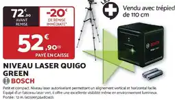 Bricomarché BOSCH Niveau laser quigo green offre