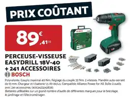 Bricomarché BOSCH Perceuse-visseuse easydrill 18v-40 + 241 accessoires offre
