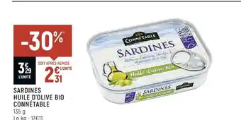 ConnĂ©table sardines huile dâolive bio