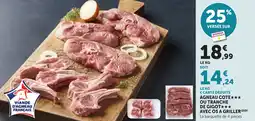 Bi1 Agneau cote ou tranche de gigot avec os a griller offre