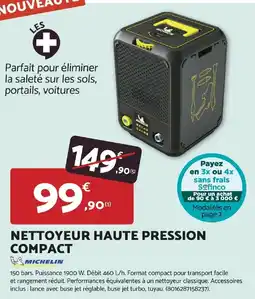 Bricomarché MICHELIN Nettoyeur haute pression compact offre