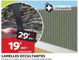Bricomarché Lamelles occultantes offre