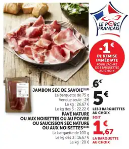 Bi1 Jambon sec de savoie offre
