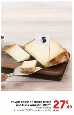 Bi1 Tomme corse de brebis affiné à la bière casa santoni offre