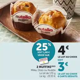 Bi1 2 muffins offre