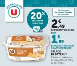 U Express Salade de pates u offre