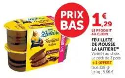 U Express Feuillete de mousse la laitiere offre