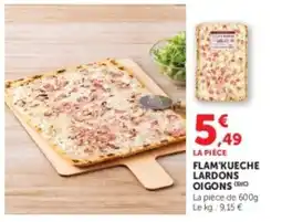 U Express Flam'kueche lardons oigons offre