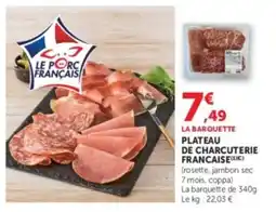 U Express Plateau de charcuterie francaise offre