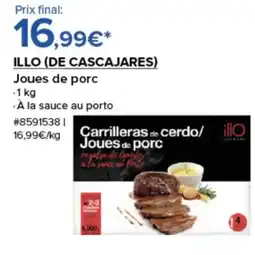 Costco ILLO (DE CASCAJARES) Joues de porc offre
