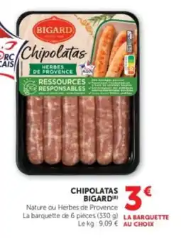 U Express Chipolatas bigard offre