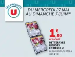 U Express Betteraves rouges entieres u offre